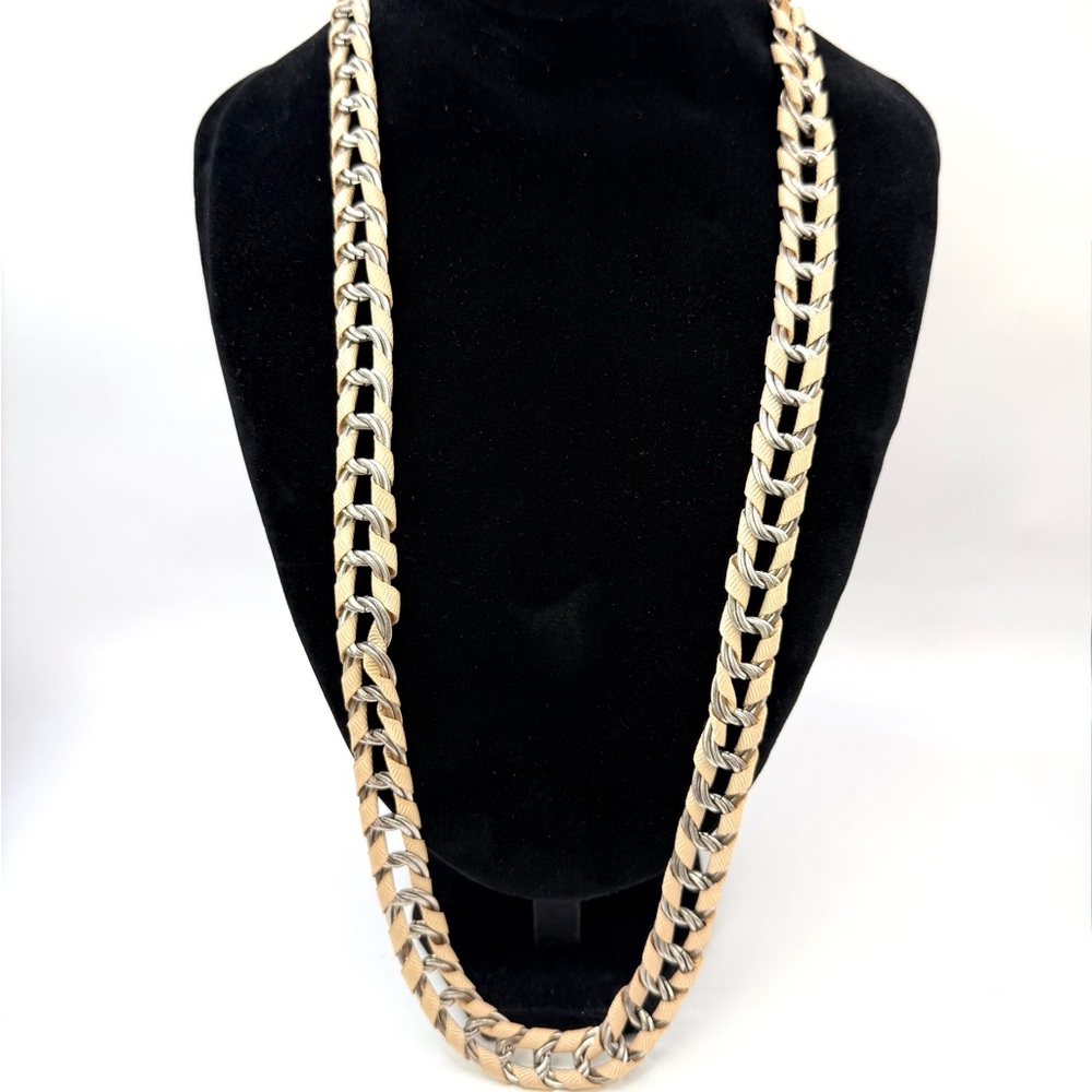 Express Woven Chunky Chain Necklace – 15” Drop
